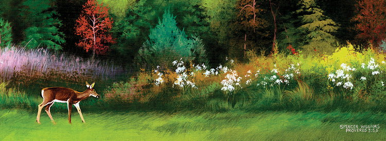 Doe en el arte de la lona de Spring Glade