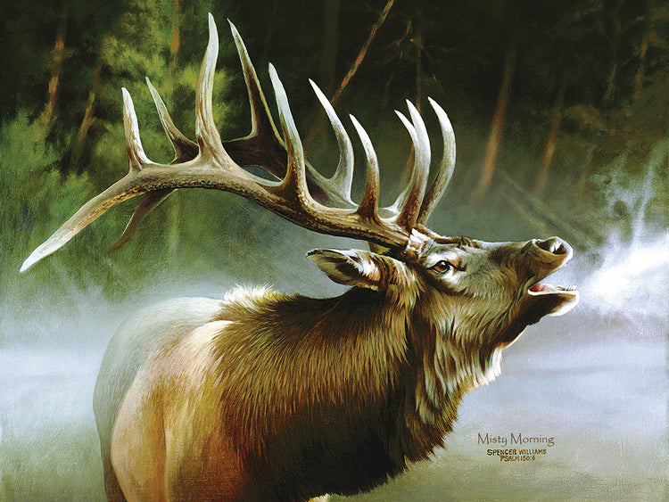 Elk In Mist