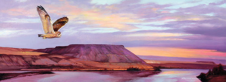 Arte de la lona de la vista del horizonte