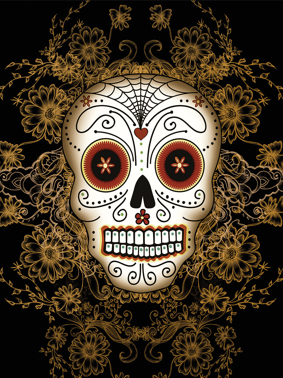 Vintage Sugar Skull