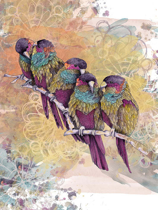 Purple Parrots