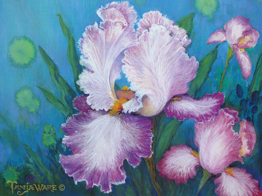 Lavender Ruffles Canvas Art