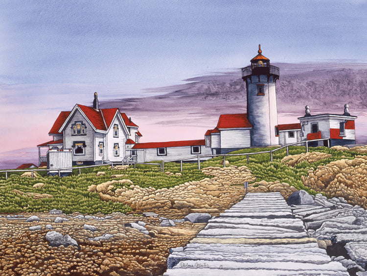 Arte de la lona del faro de Eastern Point