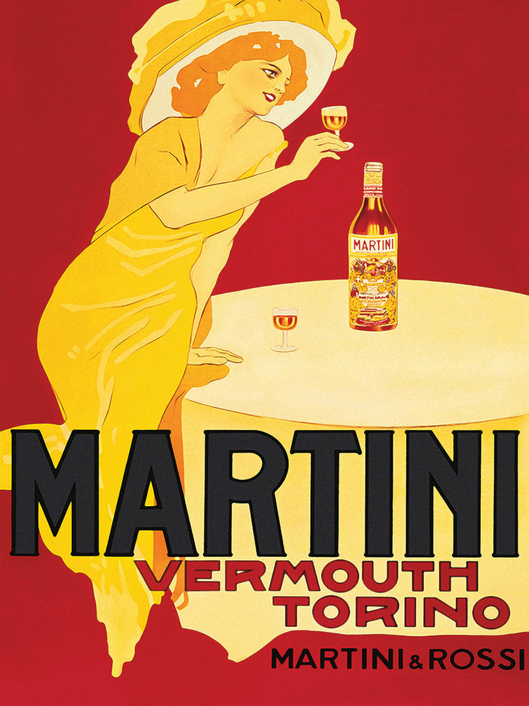 Arte de la lona de martini