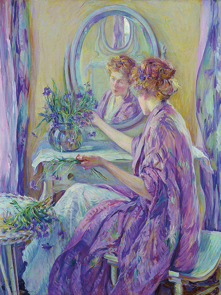 Arte de la lona de la poda de las flores