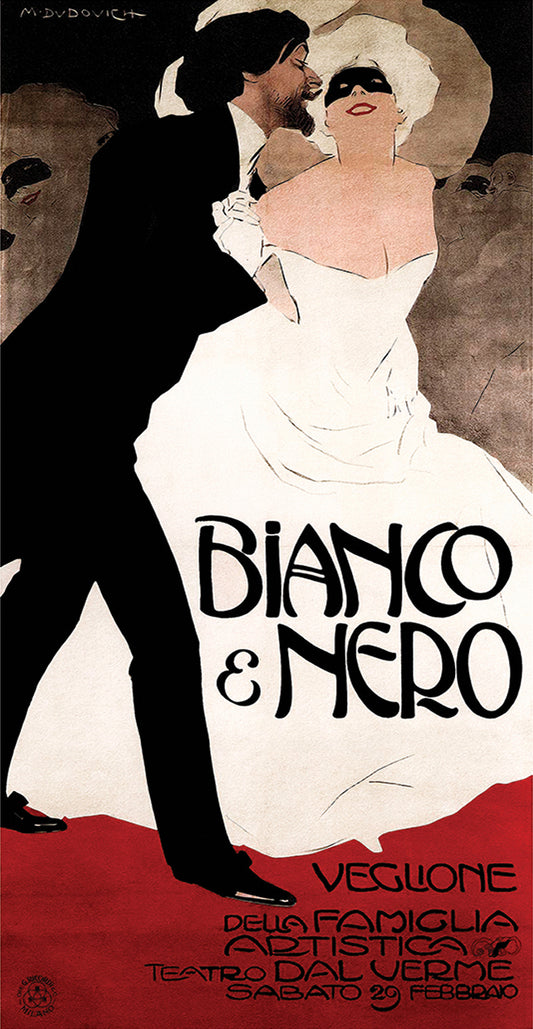 Bianco & Nero Canvas Print
