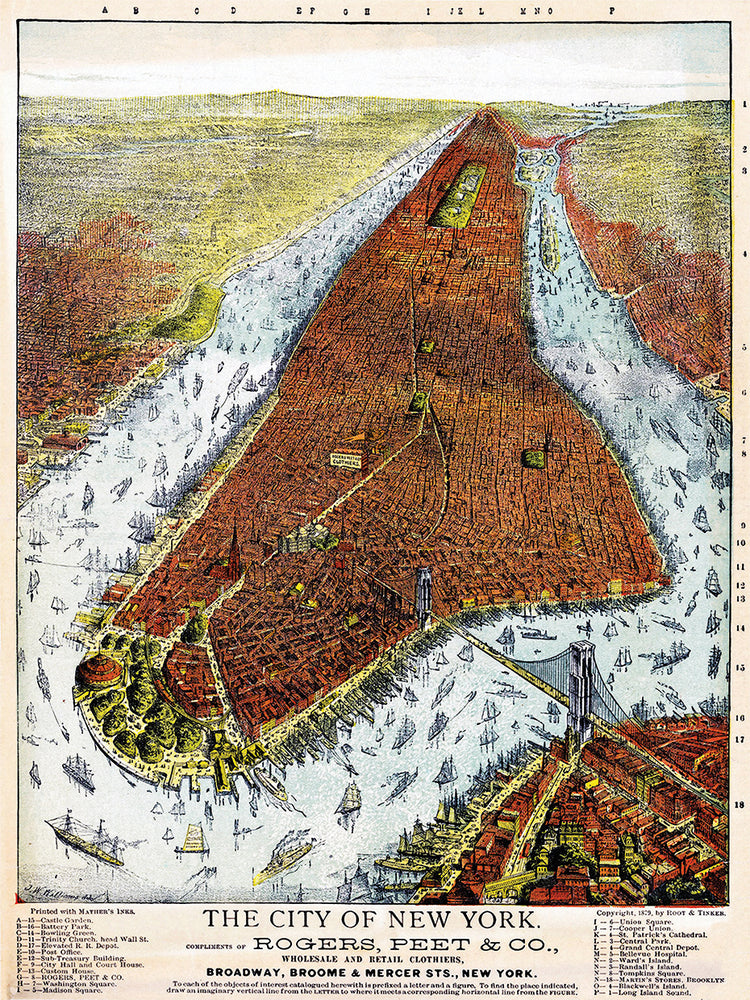 Manhattan 1879 Lienzo