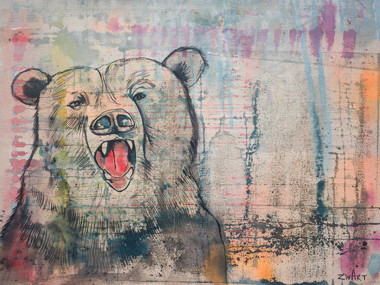 Cabeza de oso grande Lienzo