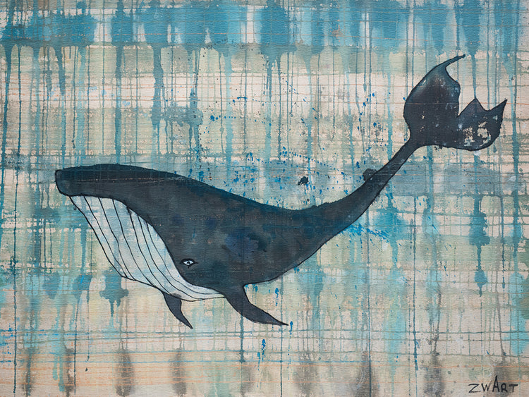 Ballena negra Lienzo