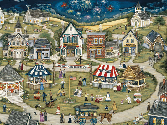 Liberty Village Celebration Canvas Art