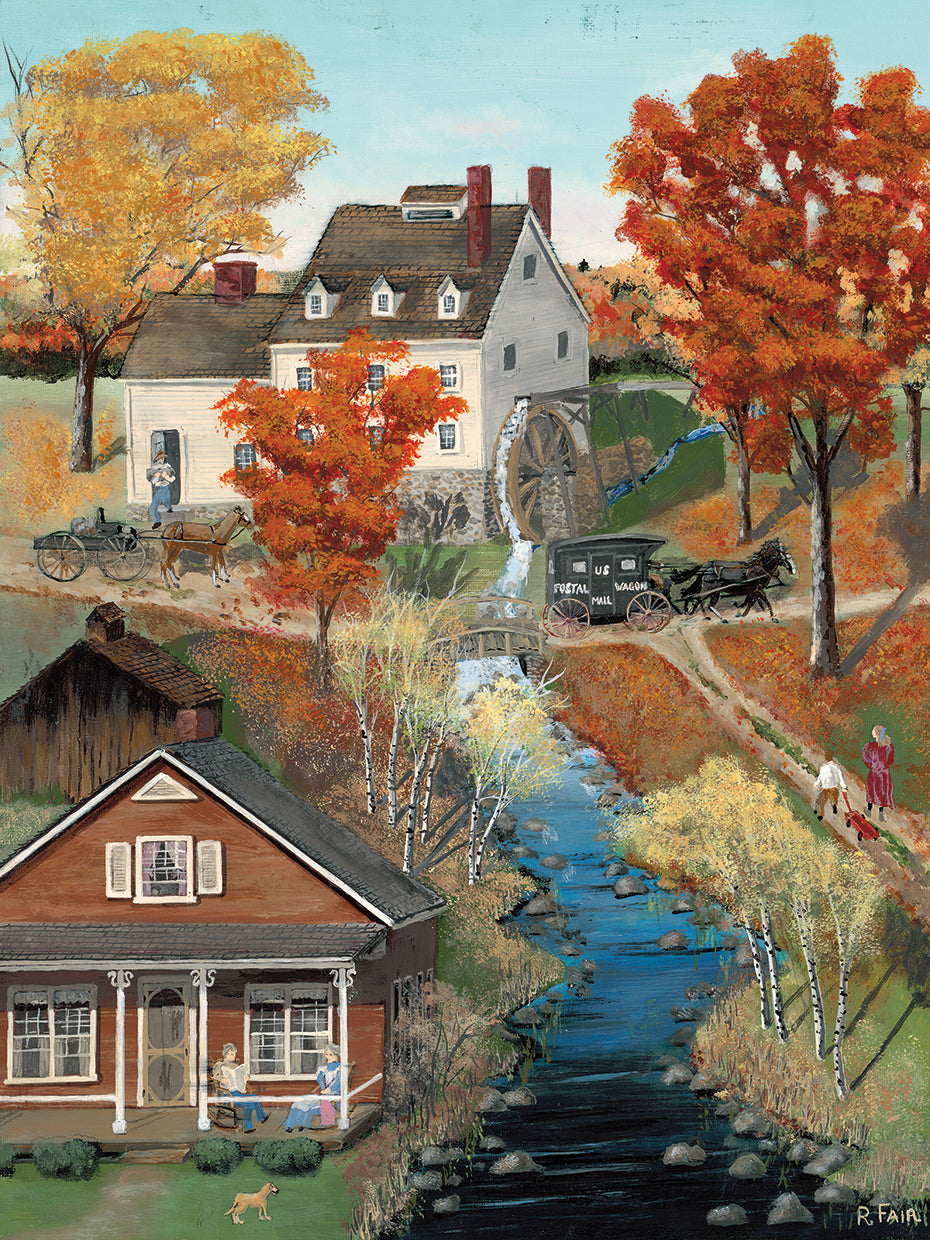 Grist Mill In Fall