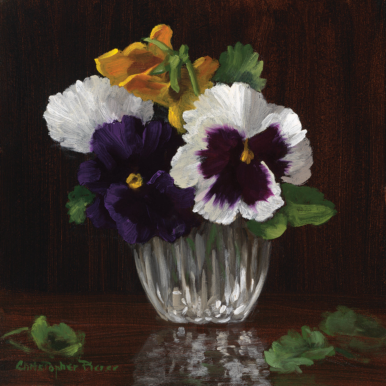 Four Pansies