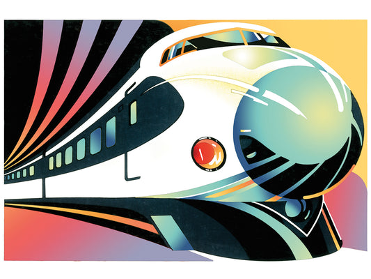 Japanese High Speed Train Canvas Art