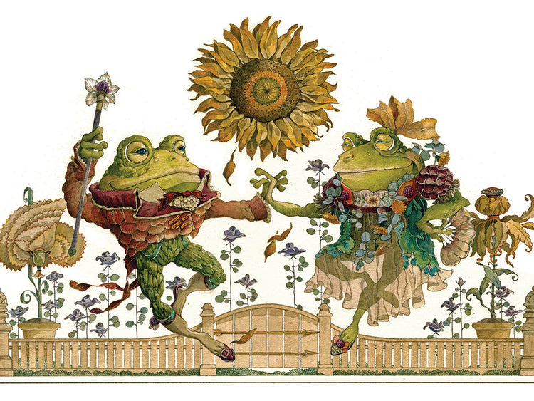 Arte de la lona Gavotte de la rana