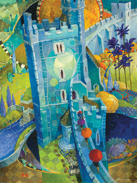 The Blue Castle Canvas Art
