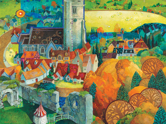 A View from Corfe Castle Dorset Canvas Art