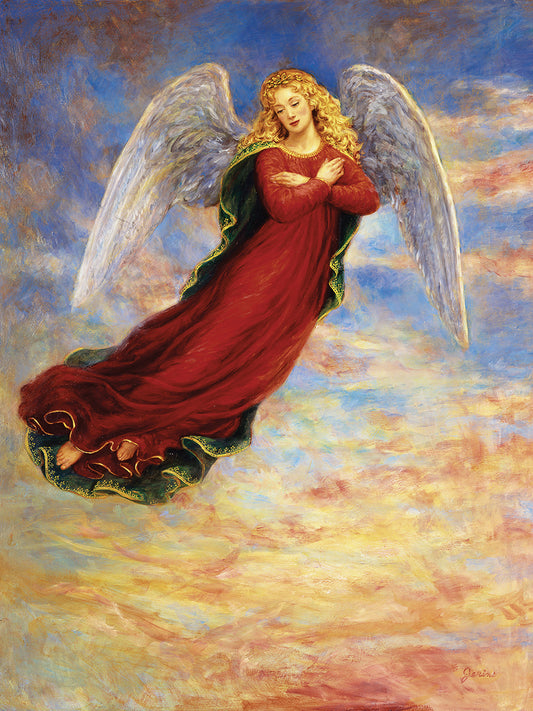 Angel In The Sky Canvas Art