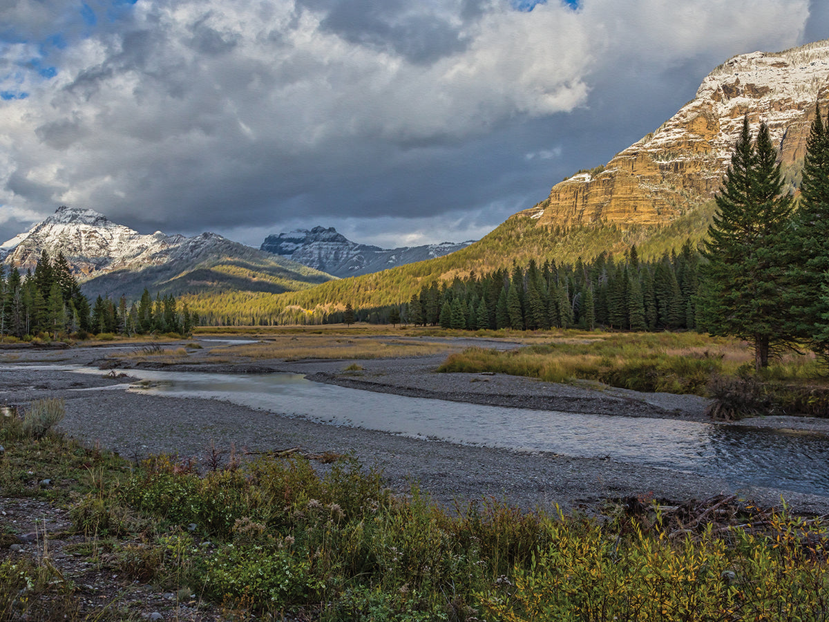 Paisaje de Soda Butte Creek, Yellowstone
