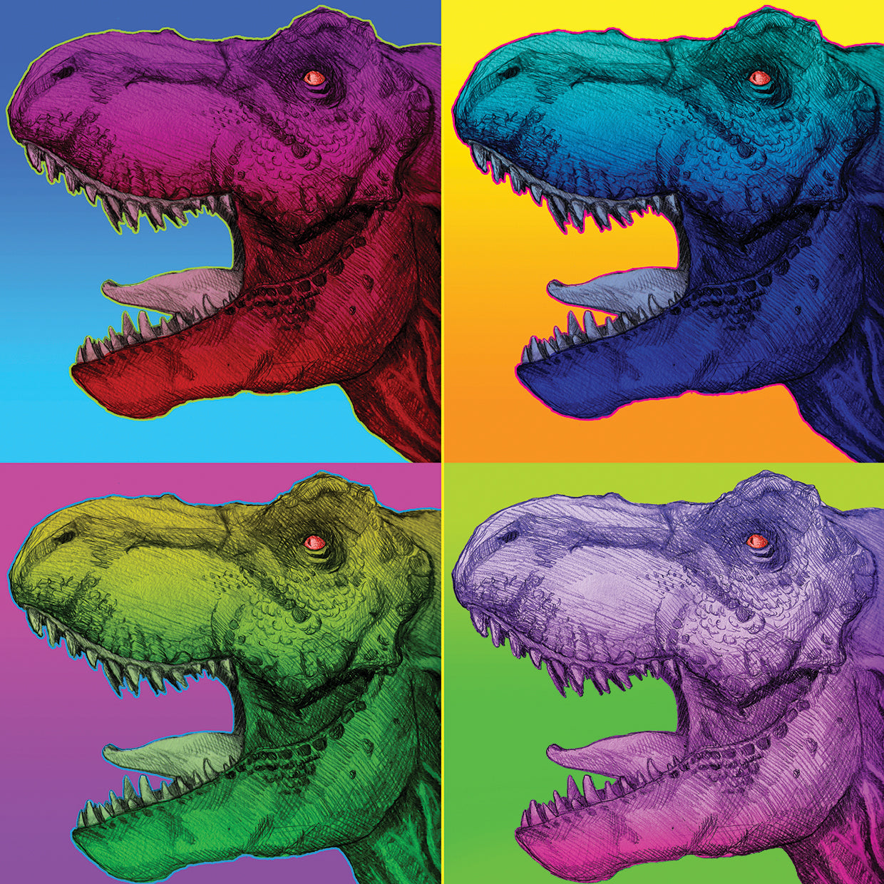 Pop Art Dinosaurs 1