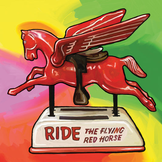 Pop Art Flying Horse Ride Canvas Art
