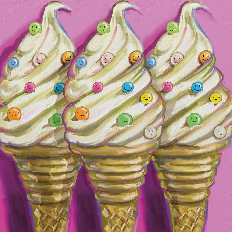 Ice cream faces