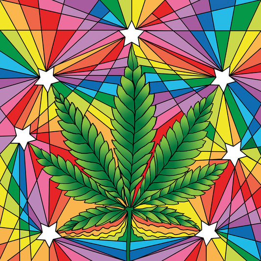 Marijuana Leaf Canvas Art