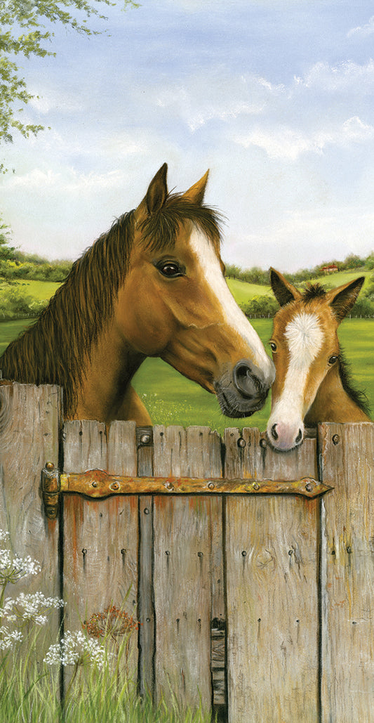 Mother And Foal Canvas Print