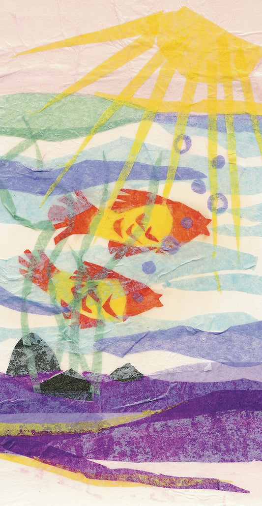 Fish Collage Canvas Print