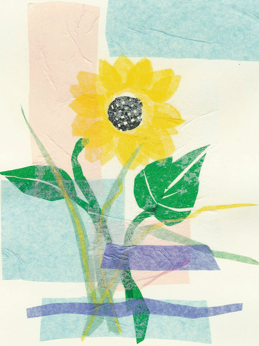 Sunflower Collage Canvas Art
