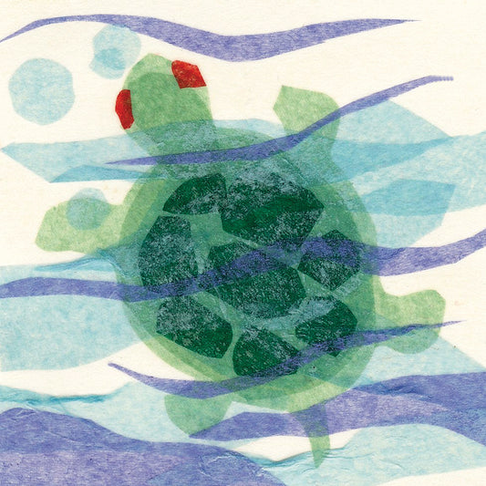 Turtle Collage Canvas Print