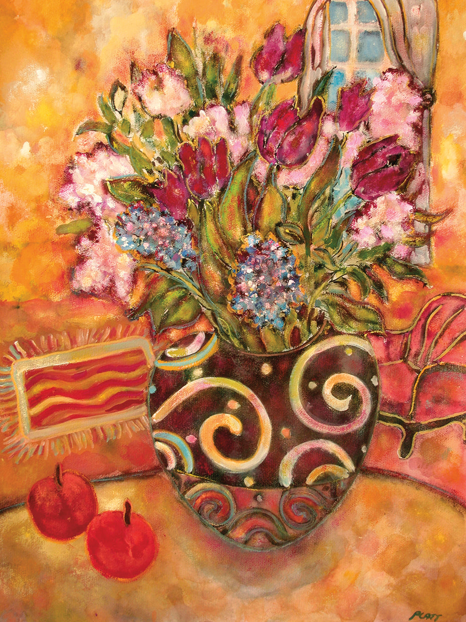 Elyseium Vase Of Flowers