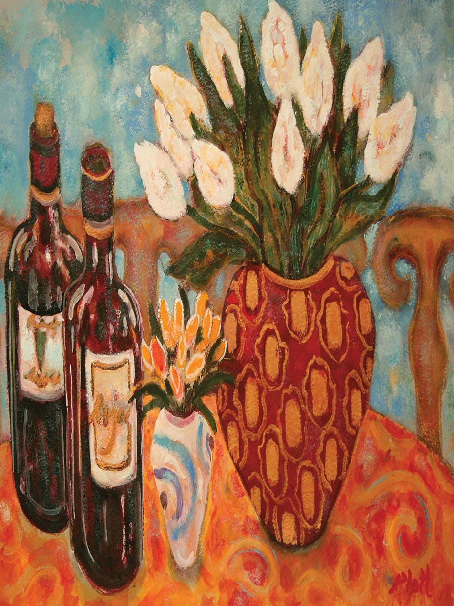 Wine And Tulips