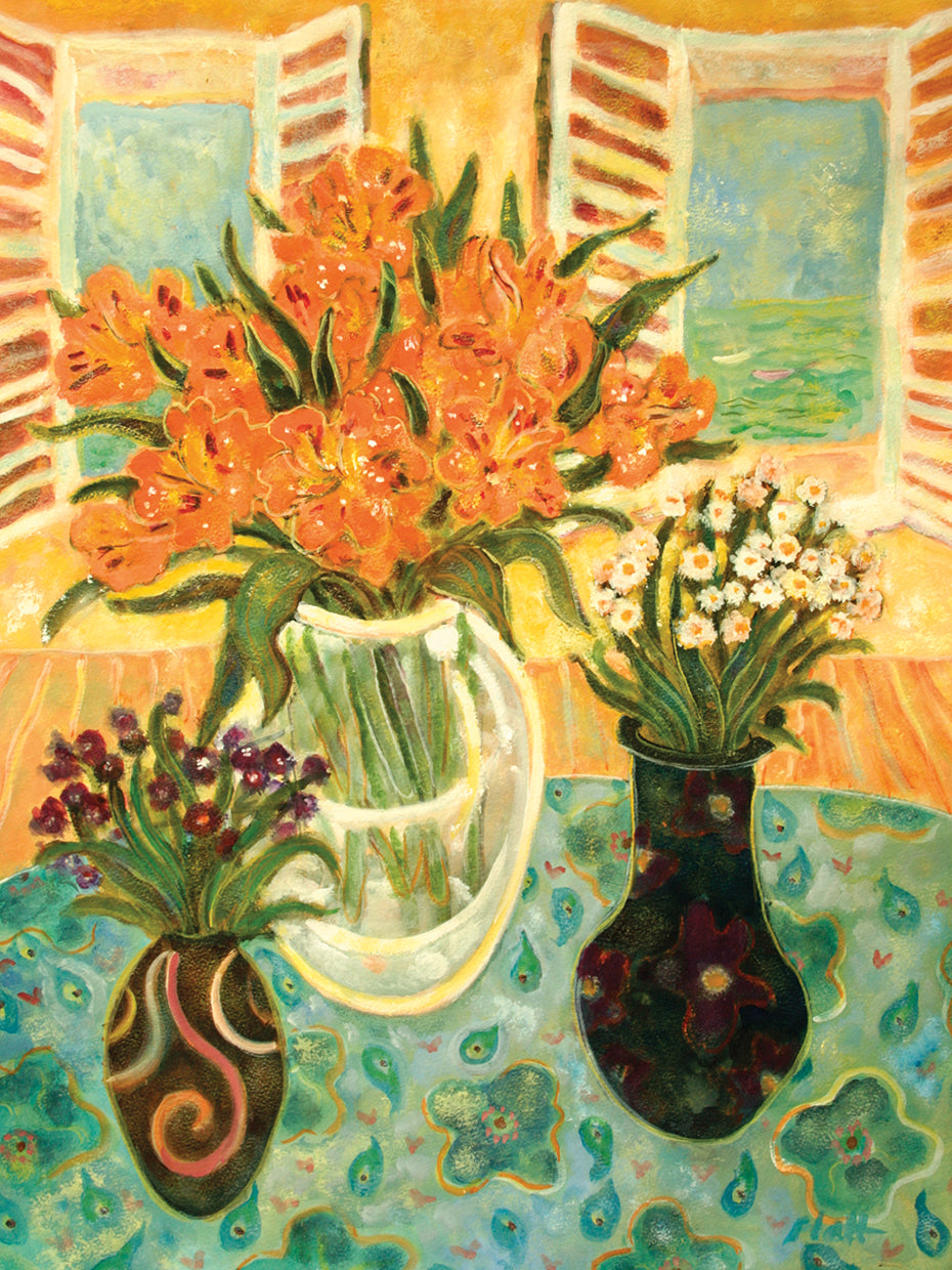 Flowers On A Table