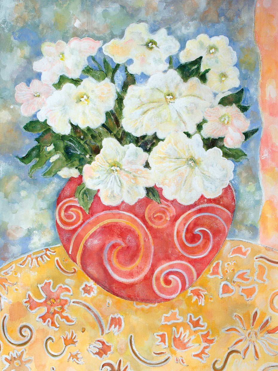 Petunias And Clouds
