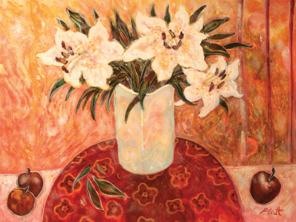 Ruby Brocade Lilies