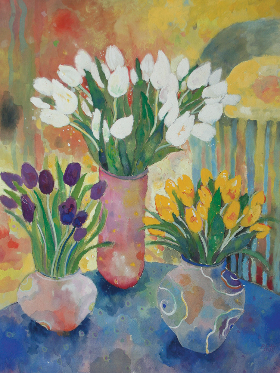 Hand Painted Vases