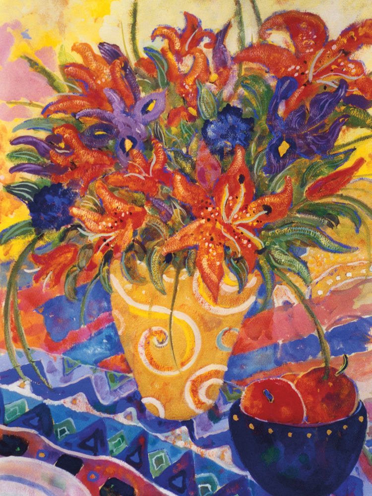 Tiger Lilies & Irises