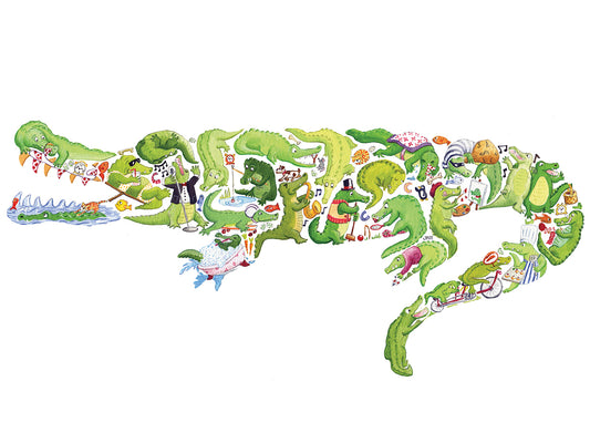 Crocodile Canvas Print