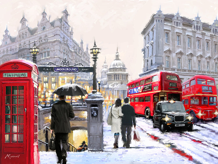 St Pauls In Snow Landscape