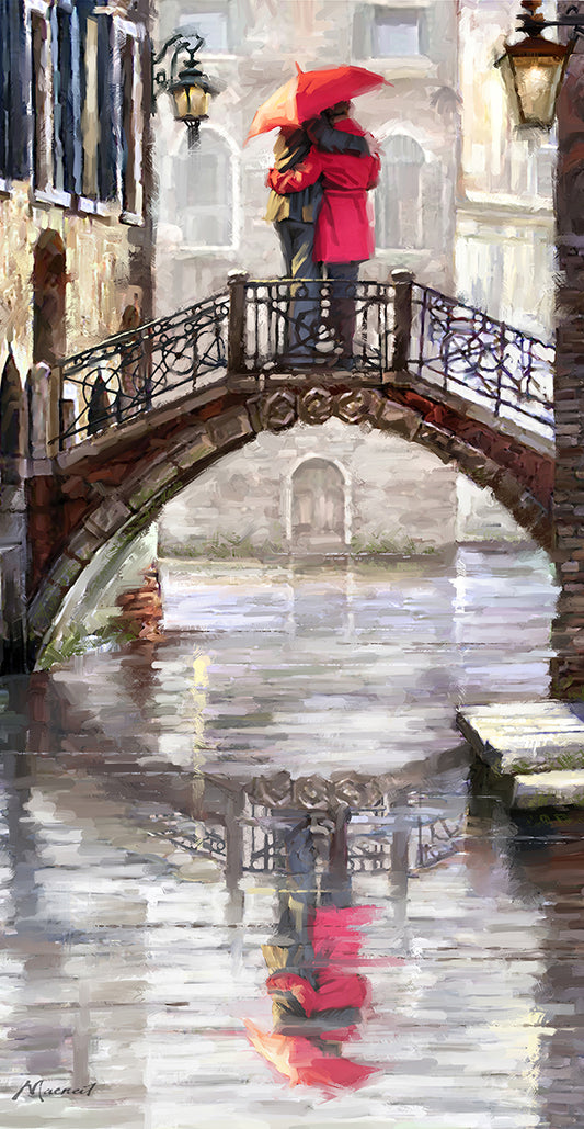 Canal Bridge Canvas Print