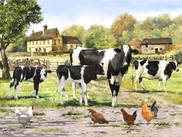 Fresian Cows Landscape