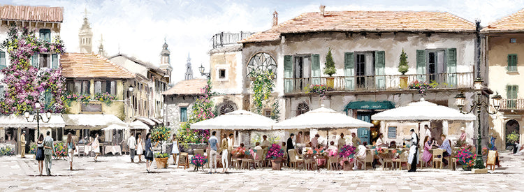 Cafe handcrafted art work on canvas or framed canvas prints by The Macneil Studio 