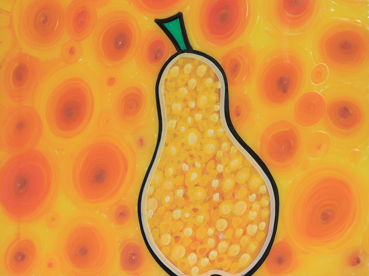 Arte de la lona de pera