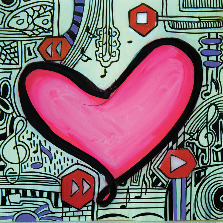 Corazón 1 Arte de la lona