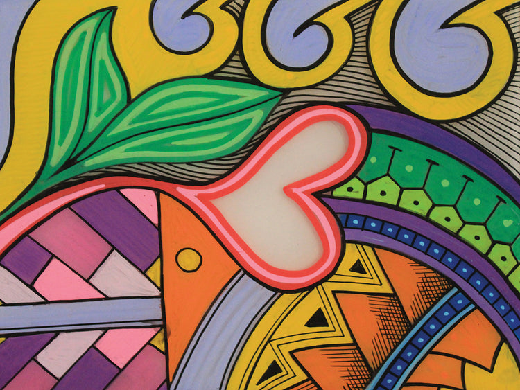 Arte Throb 3 Arte de la lona