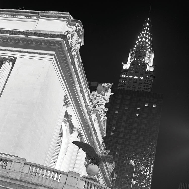 New York # 3 handcrafted art work on canvas or framed canvas prints by Moises Levy 