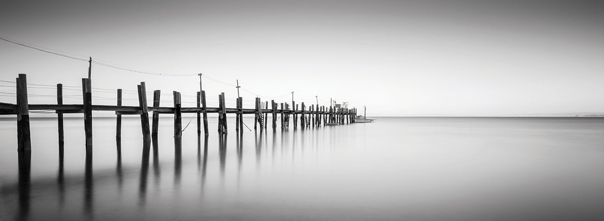 China Camp Panoramic handcrafted art work on canvas or framed canvas prints by Moises Levy 