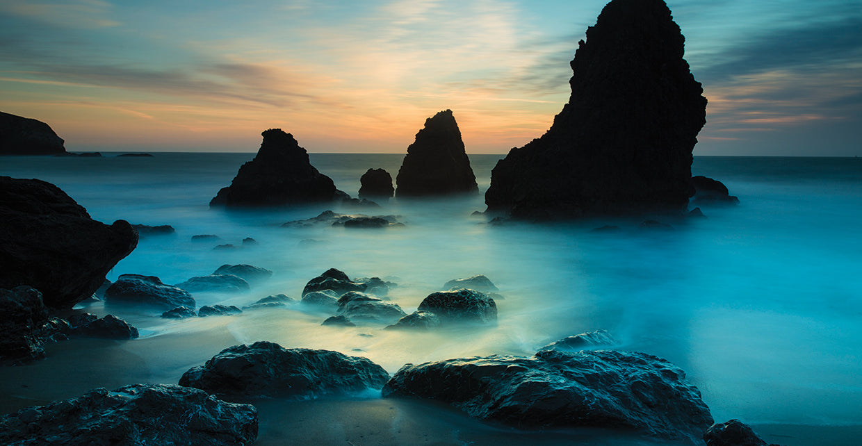 Rodeo Beach I handcrafted art work on canvas or framed canvas prints by Moises Levy 