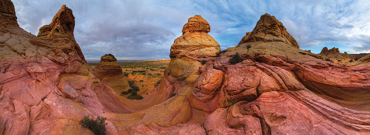 Pink Mountain handcrafted art work on canvas or framed canvas prints by Moises Levy 