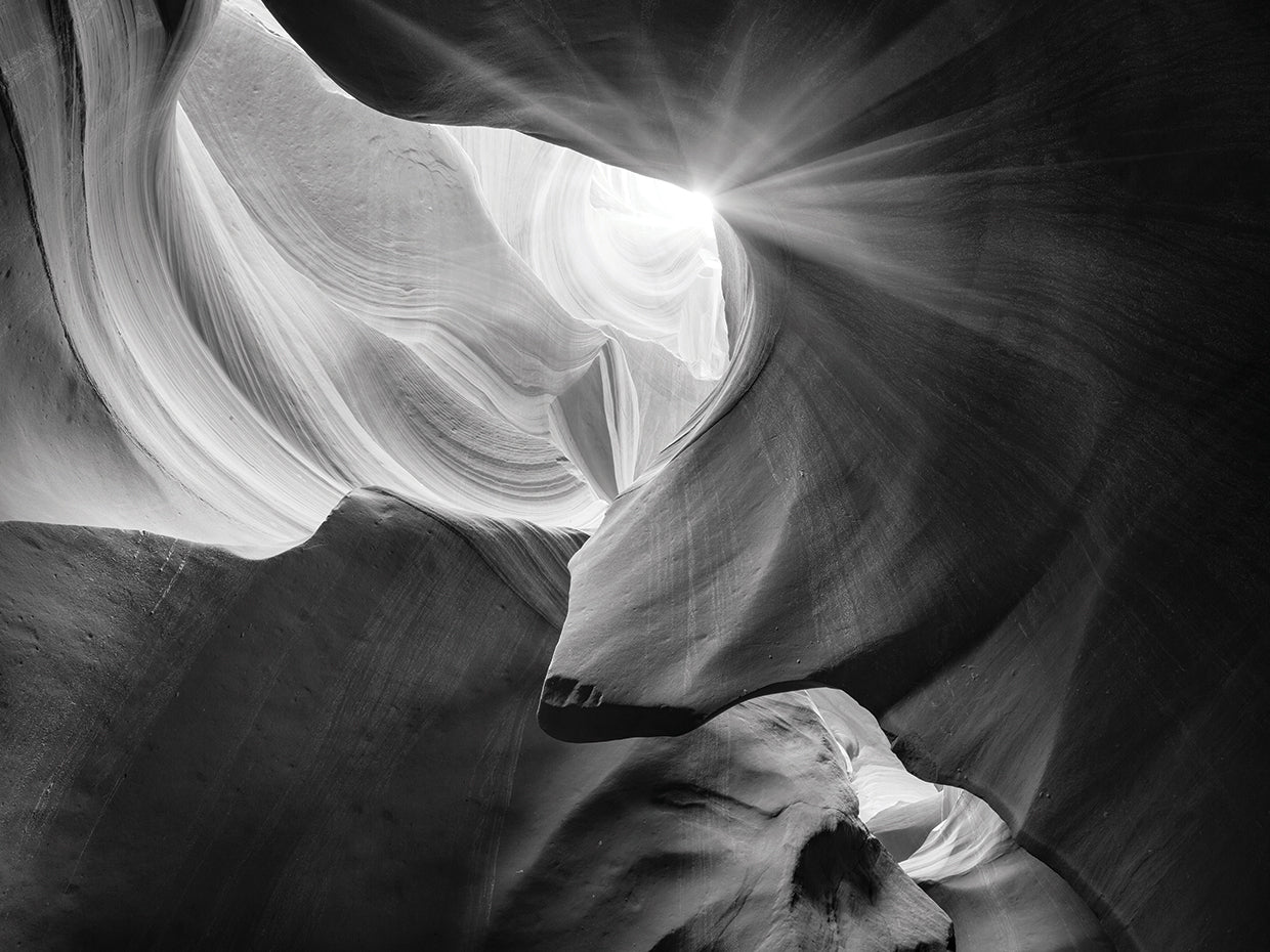 Searching Light IV handcrafted art work on canvas or framed canvas prints by Moises Levy 